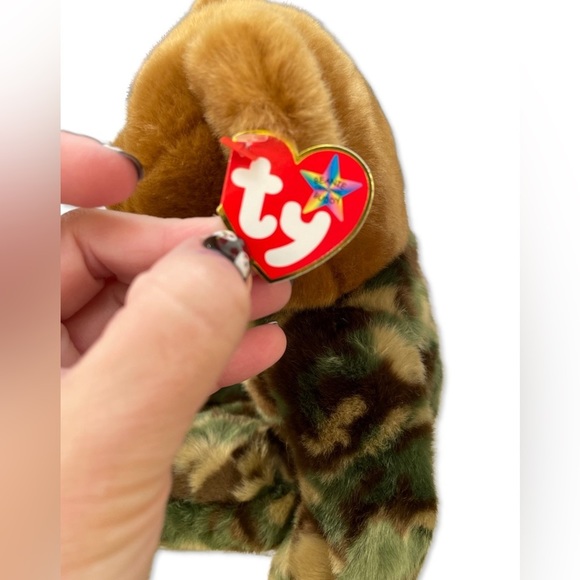 BEANIE Buddy Vintage Original 2003 TY Military Camouflage Collectible 14 inches - Picture 4 of 8